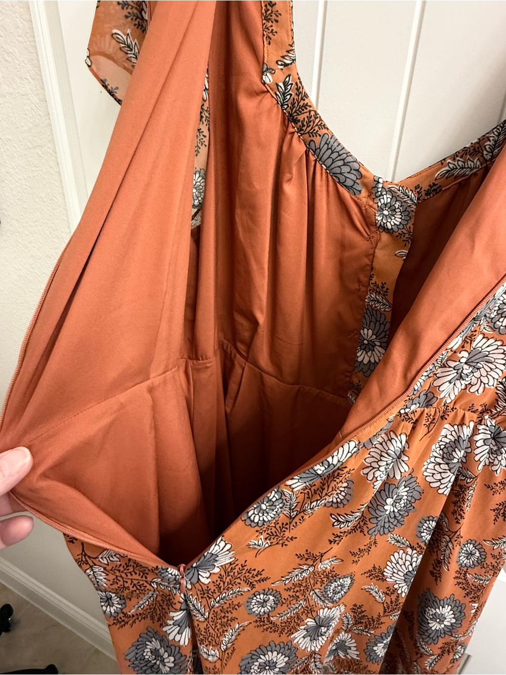 Madewell sheer sleeve Floral Midi Dress sz 18 - Picture 11 of 12